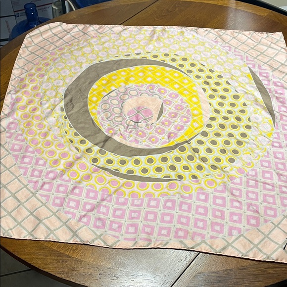 Colorful Geometric Women's Scarf 29x30 inches - Picture 2 of 3